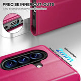 Samsung Galaxy A37 5G Klapphülle in Pink mit Kartenfächern und Schutz