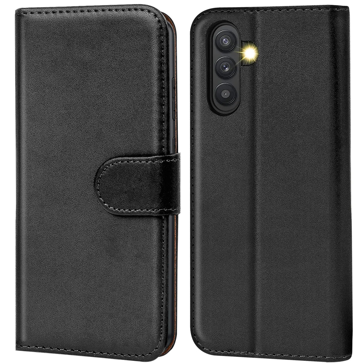 Samsung Galaxy A54 5G Klapphülle in Schwarz mit Kartenfächern und Schutz