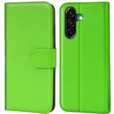 Samsung Galaxy A56 5G Klapphülle in Grün mit Kartenfächern und Schutz