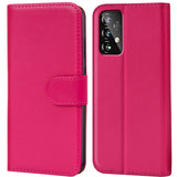 Samsung Galaxy A72 Klapphülle in Pink mit Kartenfächern und Schutz