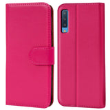 Samsung Galaxy A7 2018 Klapphülle in Pink mit Kartenfächern und Schutz