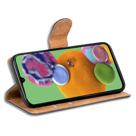 Samsung Galaxy A90 5G Klapphülle in Schwarz mit Kartenfächern und Schutz