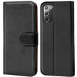Samsung Galaxy Note 20 Klapphülle in Schwarz mit Kartenfächern und Schutz