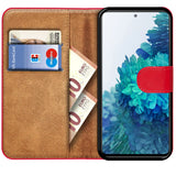Samsung Galaxy S20 FE Klapphülle in Rot mit Kartenfächern und Schutz