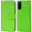 Samsung Galaxy S20 Klapphülle in Grün mit Kartenfächern und Schutz
