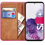 Samsung Galaxy S20 Plus Klapphülle in Pink mit Kartenfächern und Schutz