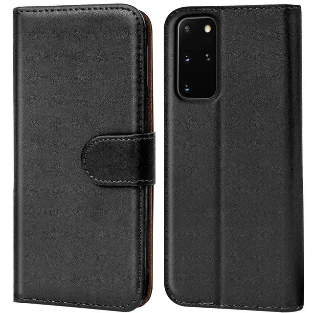 Samsung Galaxy S20 Plus Klapphülle in Schwarz mit Kartenfächern und Schutz