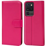 Samsung Galaxy S20 Ultra Klapphülle in Pink mit Kartenfächern und Schutz