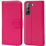 Samsung Galaxy S21 FE Klapphülle in Pink mit Kartenfächern und Schutz