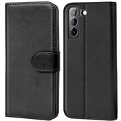 Samsung Galaxy S21 FE Klapphülle in Schwarz mit Kartenfächern und Schutz