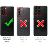 Samsung Galaxy S21 Plus Klapphülle in Rot mit Kartenfächern und Schutz