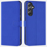 Samsung Galaxy S23 FE Klapphülle in Blau mit Kartenfächern und Schutz