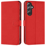 Samsung Galaxy S23 FE Klapphülle in Rot mit Kartenfächern und Schutz