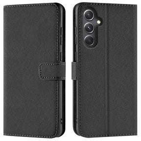 Samsung Galaxy S23 FE Klapphülle in Schwarz mit Kartenfächern und Schutz