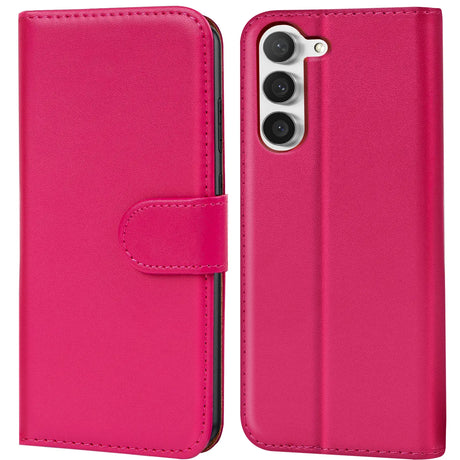 Samsung Galaxy S23 Plus Klapphülle in Pink mit Kartenfächern und Schutz