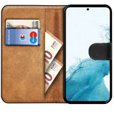 Samsung Galaxy S23 Klapphülle in Schwarz mit Kartenfächern und Schutz