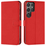 Samsung Galaxy S24 Ultra Klapphülle in Rot mit Kartenfächern und Schutz