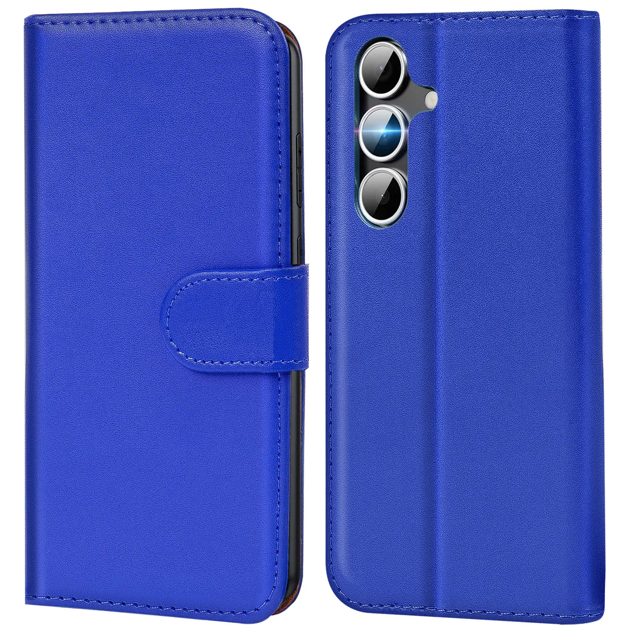 Samsung Galaxy S25 FE Klapphülle in Blau mit Kartenfächern und Schutz