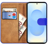 Samsung Galaxy S25 FE Klapphülle in Blau mit Kartenfächern und Schutz