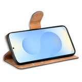 Samsung Galaxy S25 FE Klapphülle in Schwarz mit Kartenfächern und Schutz