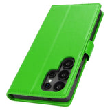 Samsung Galaxy S26 Ultra Klapphülle in Grün mit Kartenfächern und Schutz