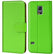 Samsung Galaxy S5 / S5 Neo Klapphülle in Grün mit Kartenfächern und Schutz