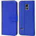 Samsung Galaxy S5 Mini Klapphülle in Blau mit Kartenfächern und Schutz