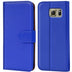 Samsung Galaxy S6 Klapphülle in Blau mit Kartenfächern und Schutz