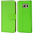 Samsung Galaxy S6 Klapphülle in Grün mit Kartenfächern und Schutz