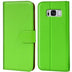 Samsung Galaxy S8 Klapphülle in Grün mit Kartenfächern und Schutz