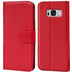 Samsung Galaxy S8 Klapphülle in Rot mit Kartenfächern und Schutz