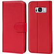Samsung Galaxy S8 Klapphülle in Rot mit Kartenfächern und Schutz