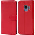 Samsung Galaxy S9 Klapphülle in Rot mit Kartenfächern und Schutz
