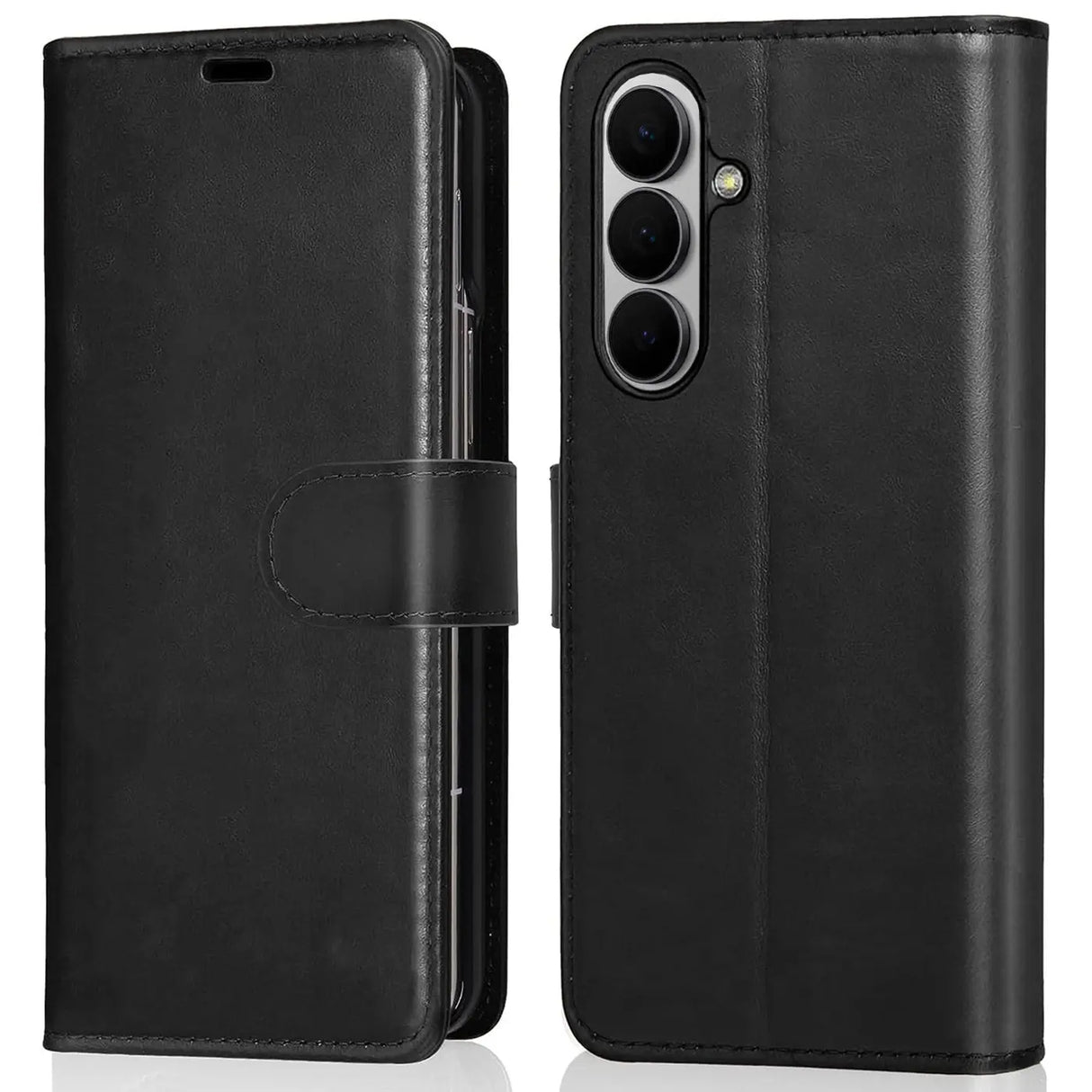 Samsung Galaxy Z Fold 7 Klapphülle in Schwarz mit Kartenfächern und Schutz