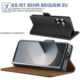 Samsung Galaxy Z Fold 7 Klapphülle in Schwarz mit Kartenfächern und Schutz