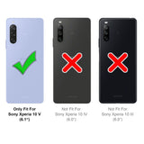 Sony Xperia 10 V Klapphülle in Schwarz mit Kartenfächern und Schutz