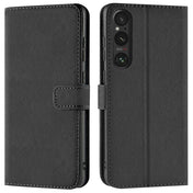 Sony Xperia 1 VI Klapphülle in Schwarz mit Kartenfächern und Schutz