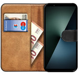 Sony Xperia 1 VII Klapphülle in Schwarz mit Kartenfächern und Schutz