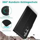 Sony Xperia 1 VII Klapphülle in Schwarz mit Kartenfächern und Schutz