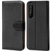 Sony Xperia 5 II Klapphülle in Schwarz mit Kartenfächern und Schutz