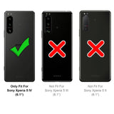 Sony Xperia 5 IV Klapphülle in Schwarz mit Kartenfächern und Schutz