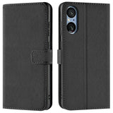 Sony 5 V Klapphülle in Schwarz mit Kartenfächern und Schutz