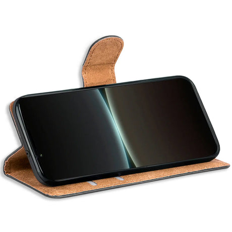 Sony 5 V Klapphülle in Schwarz mit Kartenfächern und Schutz