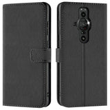 Sony Xperia PRO-I Klapphülle in Schwarz mit Kartenfächern und Schutz