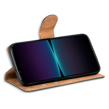 Sony Xperia PRO-I Klapphülle in Schwarz mit Kartenfächern und Schutz