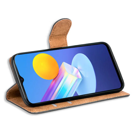 Vivo V21 5G Klapphülle in Schwarz mit Kartenfächern und Schutz