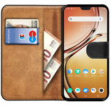Vivo V23 5G Klapphülle in Schwarz mit Kartenfächern und Schutz
