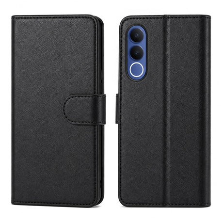 Vivo V70 FE - Klapphülle mit Kartenfächern Schwarz