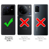 Vivo X80 Pro Klapphülle in Schwarz mit Kartenfächern und Schutz