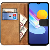 Vivo Y72 5G Klapphülle in Schwarz mit Kartenfächern und Schutz